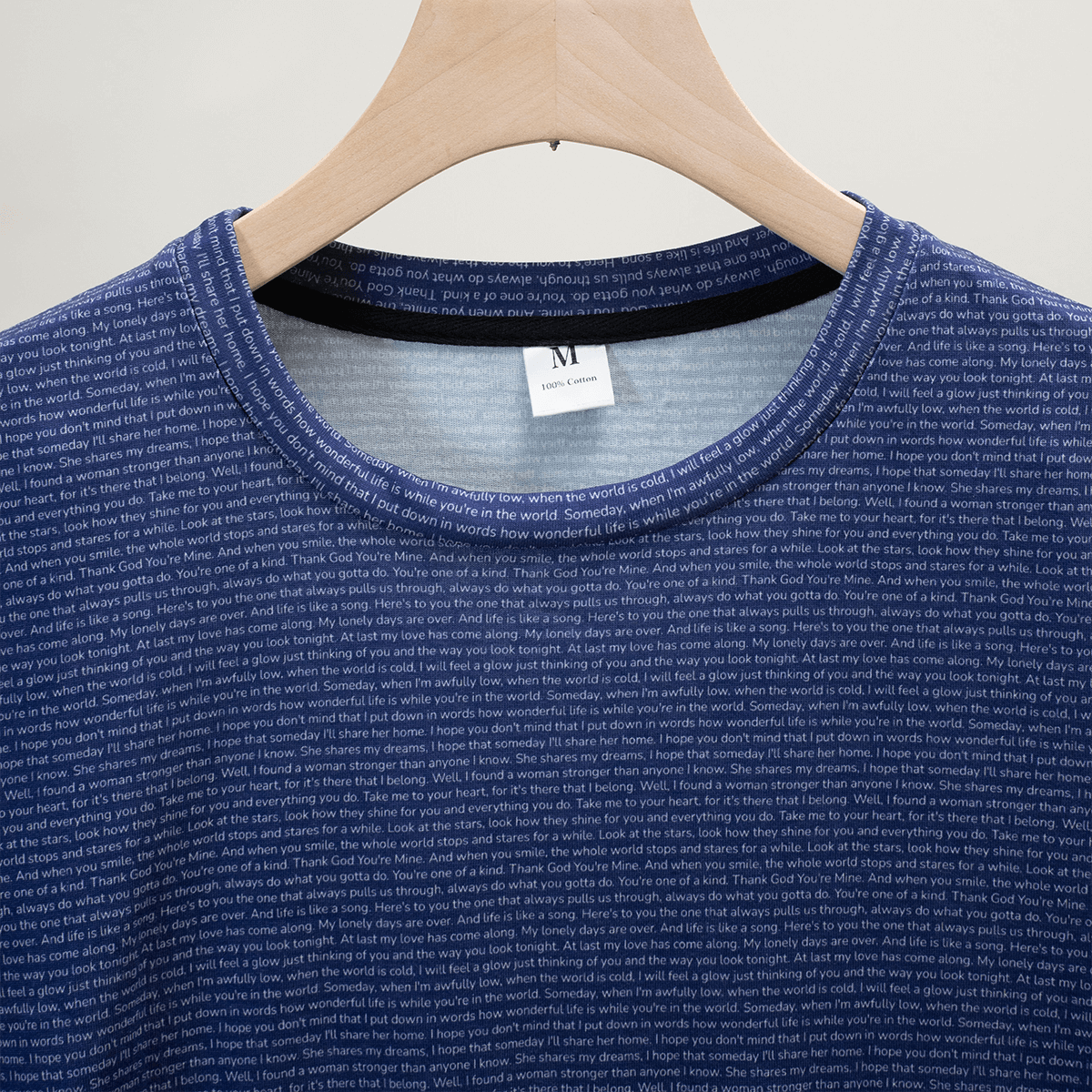 Herren T-Shirt mit O-Ausschnitt aus Baumwolle - TuneInk