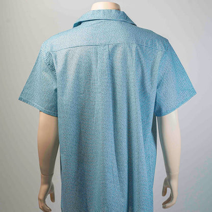 Men's Linen Textured Cotton Hawaiian Shirt - TuneInk