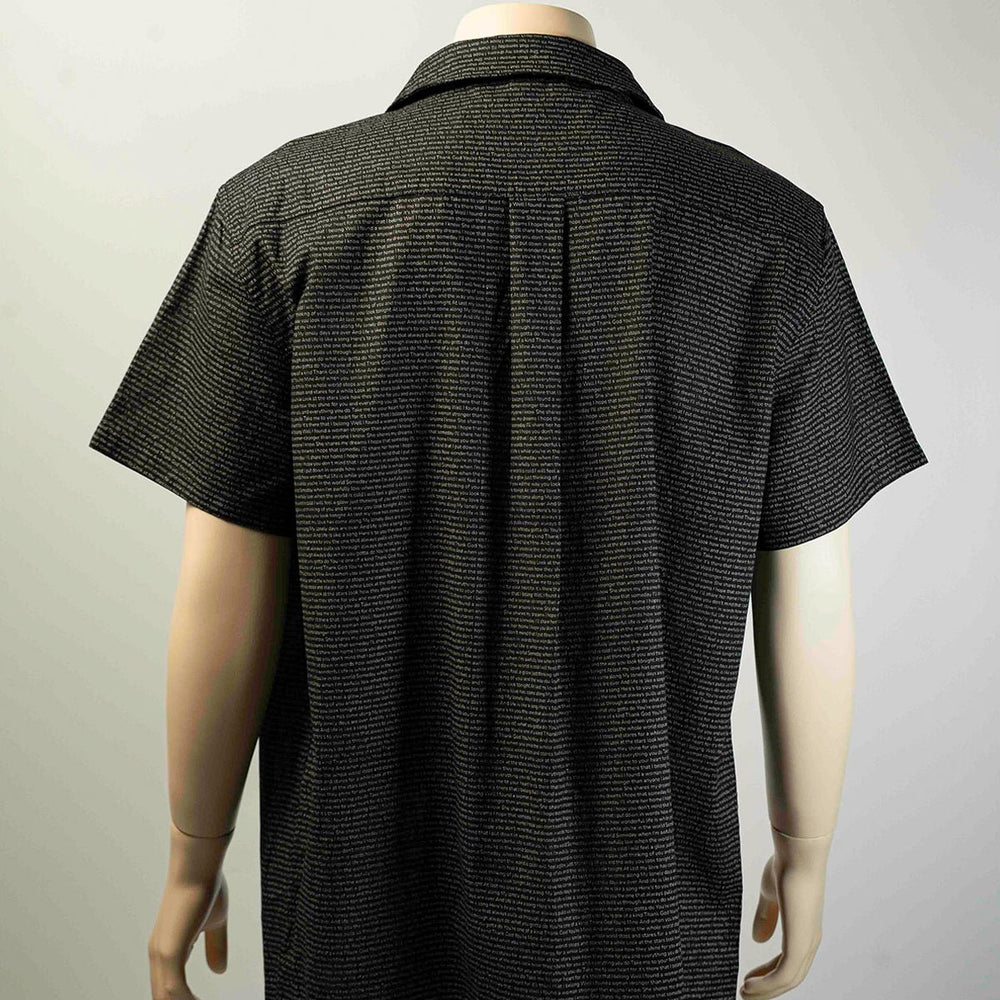 Men's Linen Textured Cotton Hawaiian Shirt