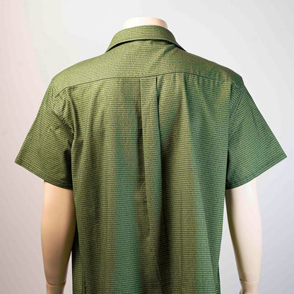 Men's Linen Textured Cotton Hawaiian Shirt - TuneInk