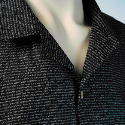 Men's Linen Textured Cotton Hawaiian Shirt - TuneInk