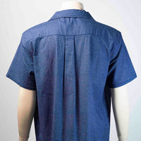 Men's Linen Textured Cotton Hawaiian Shirt