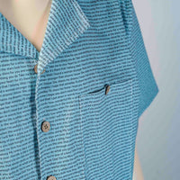 Men's Linen Textured Cotton Hawaiian Shirt
