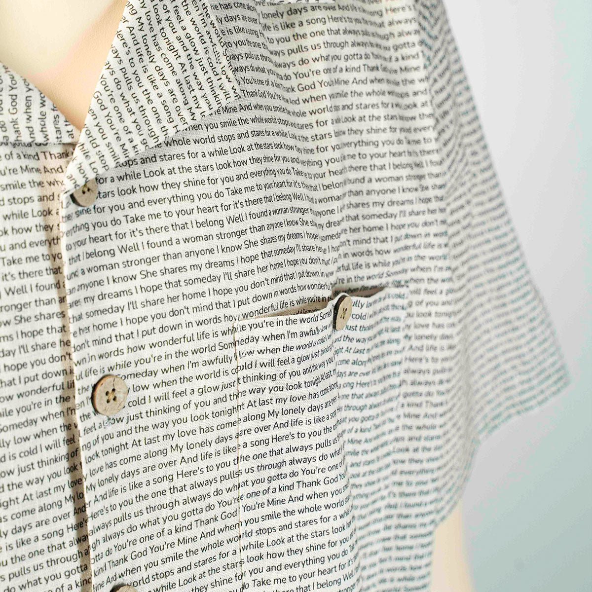 Men's Linen Textured Cotton Hawaiian Shirt - TuneInk