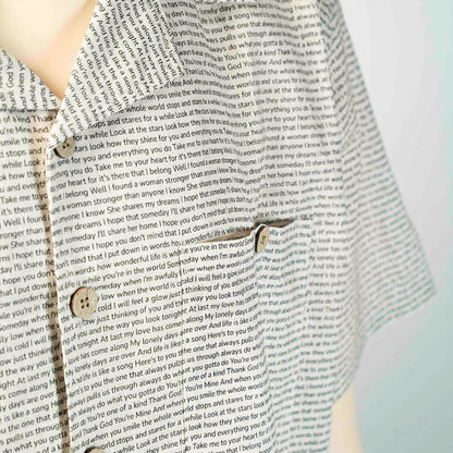 Men's Linen Textured Cotton Hawaiian Shirt - TuneInk