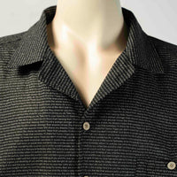 Men's Linen Textured Cotton Hawaiian Shirt