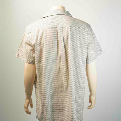 Men's Linen Textured Cotton Hawaiian Shirt - TuneInk