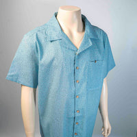 Men's Linen Textured Cotton Hawaiian Shirt