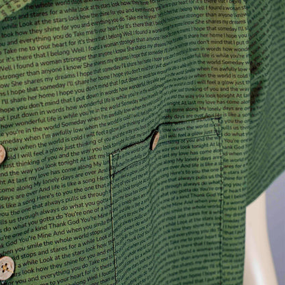 Men's Linen Textured Cotton Hawaiian Shirt - TuneInk