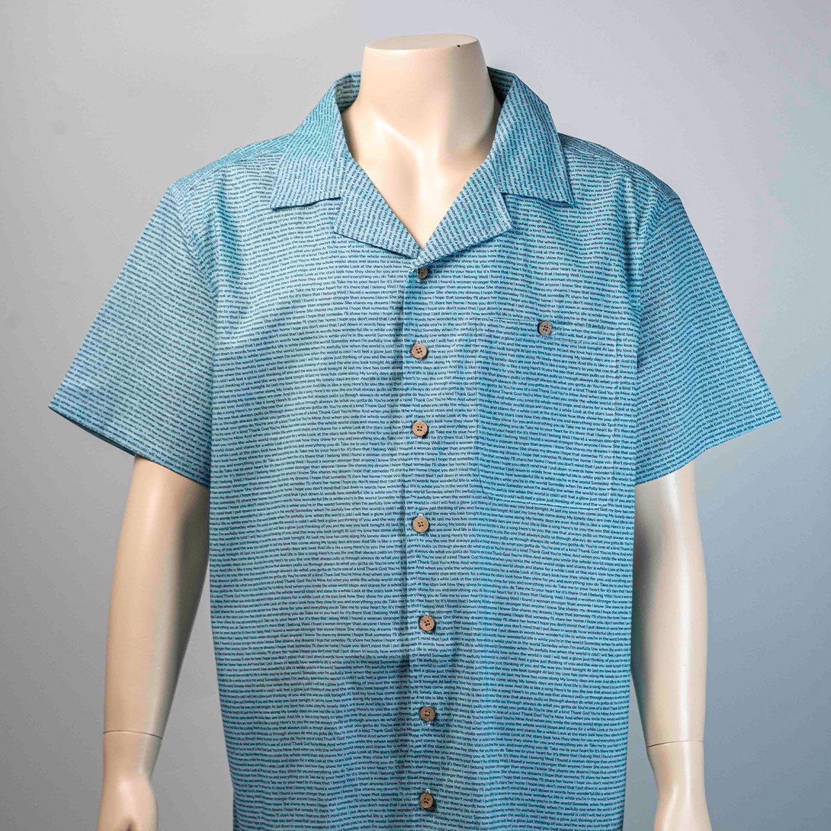 Men's Linen Textured Cotton Hawaiian Shirt - TuneInk