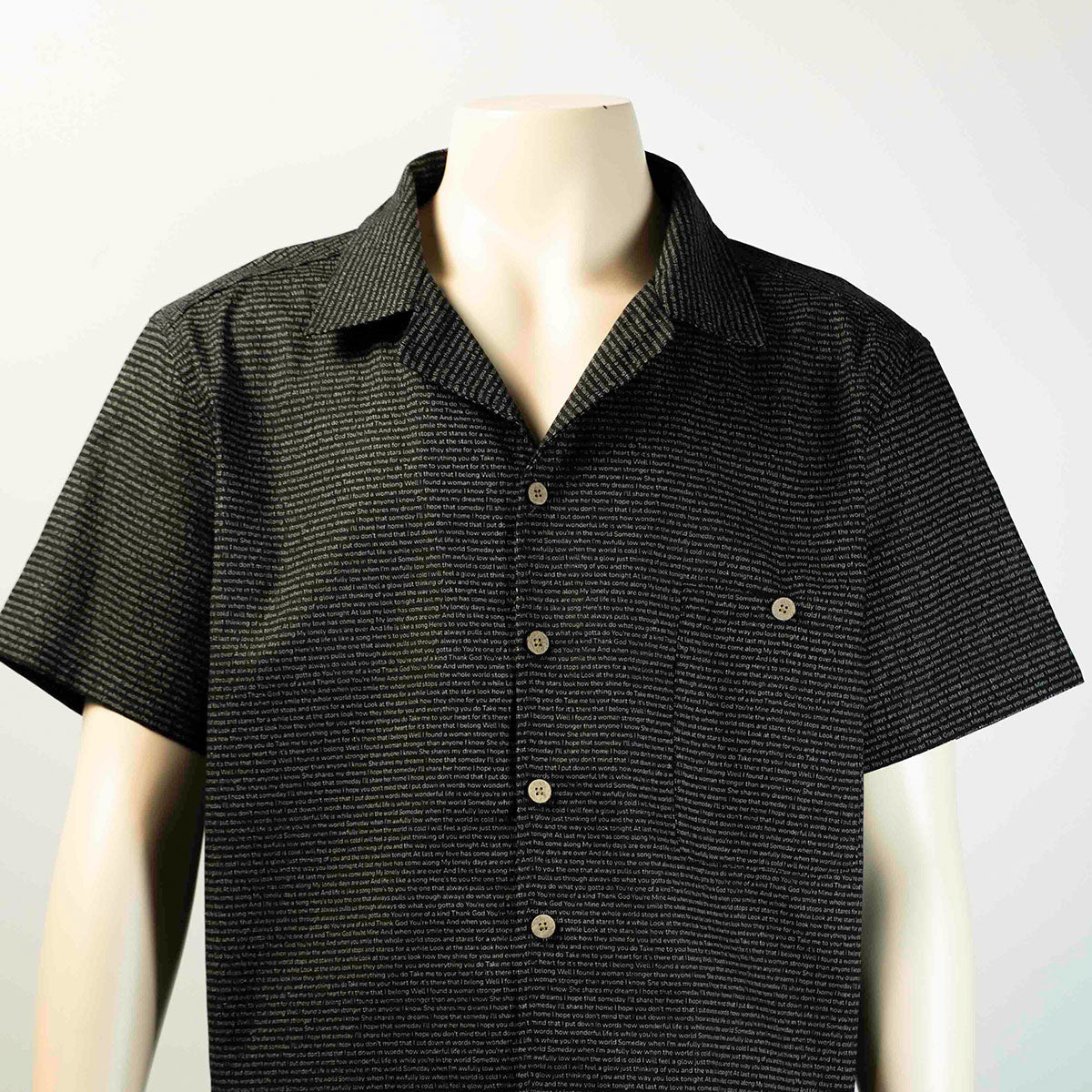 Men's Linen Textured Cotton Hawaiian Shirt - TuneInk