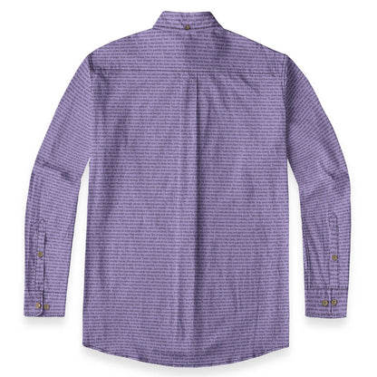 Men's Linen Textured Cotton Long Sleeve Pocket Shirt - TuneInk