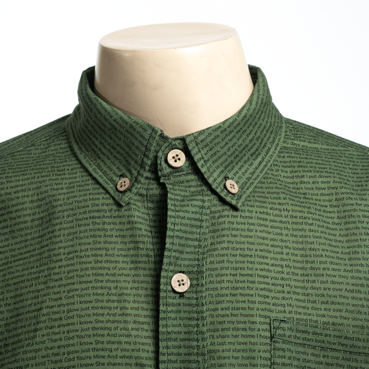 Men's Linen Textured Cotton Long Sleeve Pocket Shirt - TuneInk
