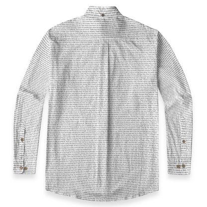 Men's Linen Textured Cotton Long Sleeve Pocket Shirt - TuneInk