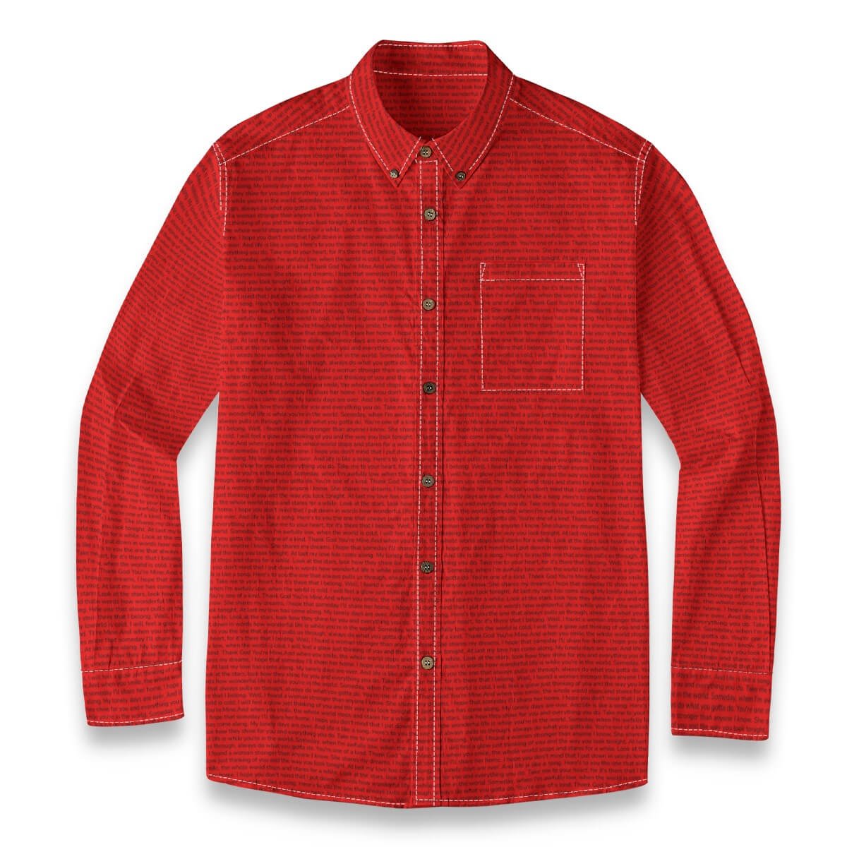 Men's Linen Textured Cotton Long Sleeve Pocket Shirt - TuneInk