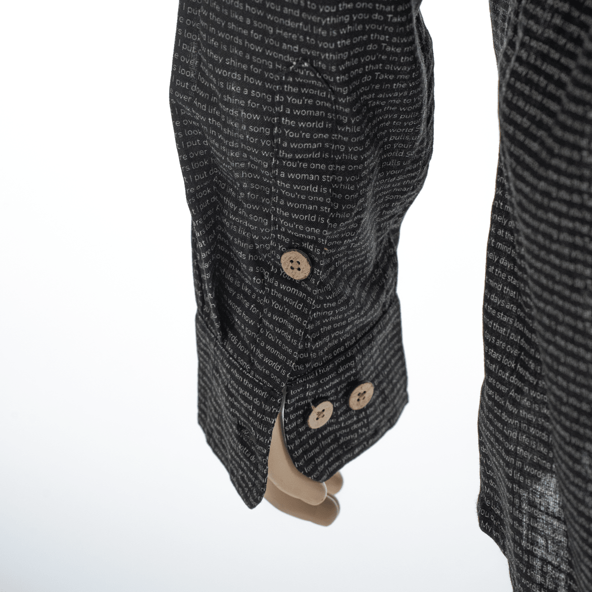 Men's Linen Textured Cotton Long Sleeve Pocket Shirt - TuneInk