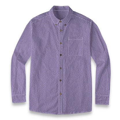 Men's Linen Textured Cotton Long Sleeve Pocket Shirt - TuneInk