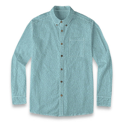 Men's Linen Textured Cotton Long Sleeve Pocket Shirt - TuneInk