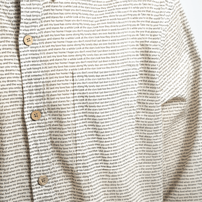 Men's Linen Textured Cotton Long Sleeve Pocket Shirt - TuneInk