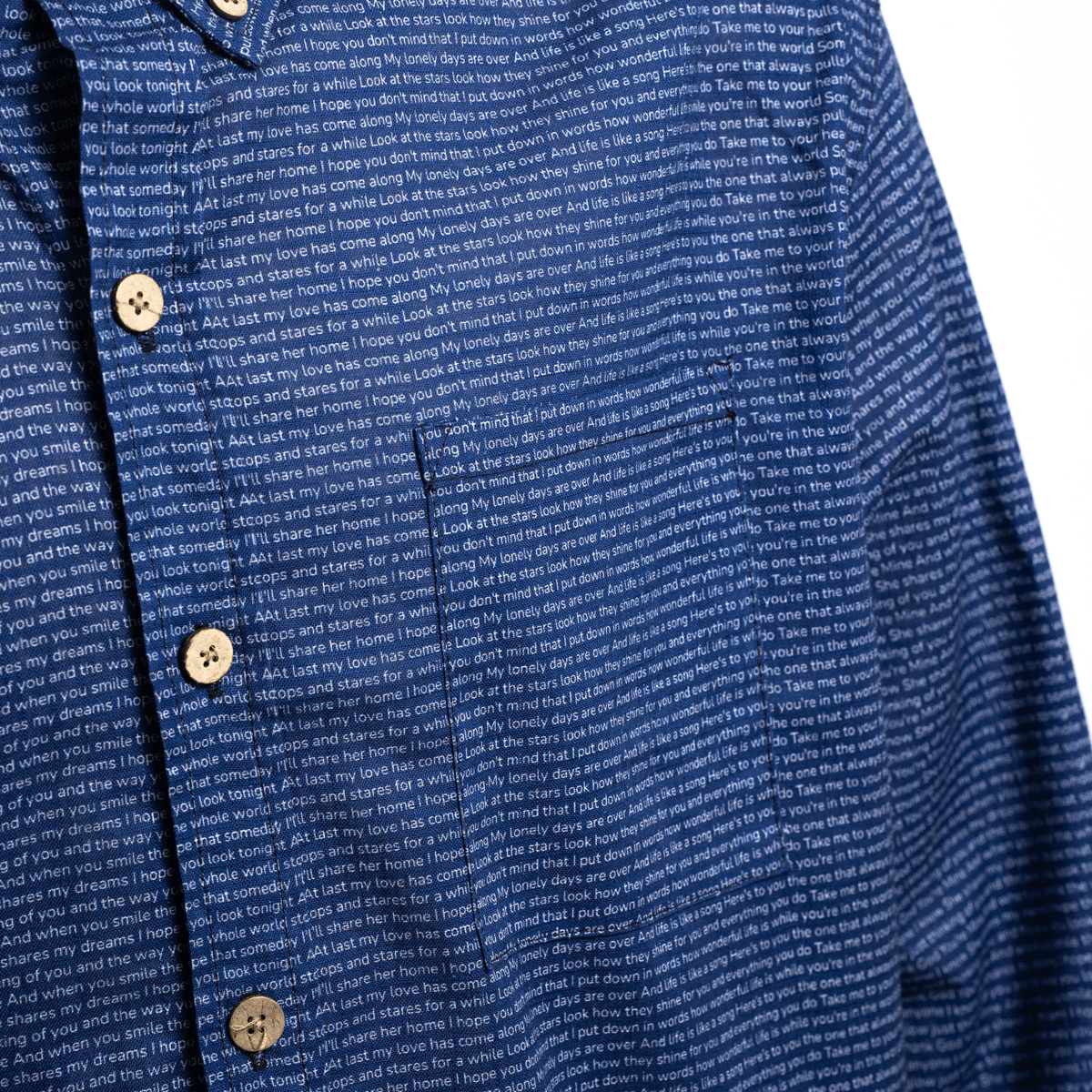 Men's Linen Textured Cotton Long Sleeve Pocket Shirt - TuneInk