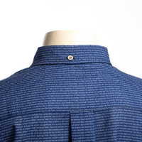 Men's Linen Textured Cotton Long Sleeve Pocket Shirt