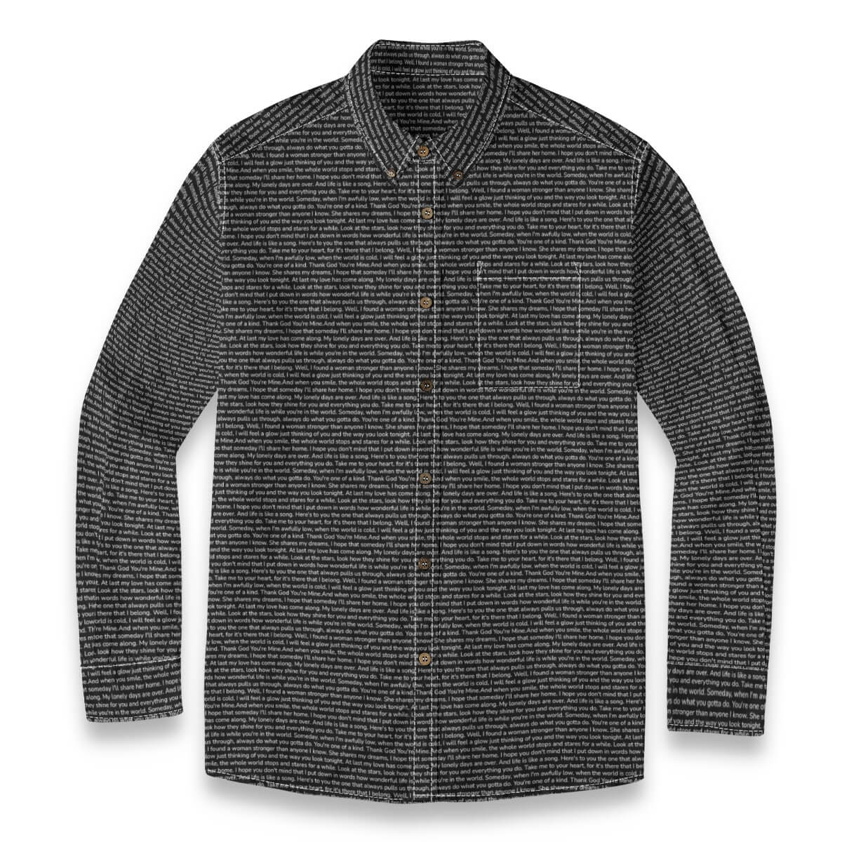 Men's Linen Textured Cotton Long Sleeve Pocket Shirt - TuneInk