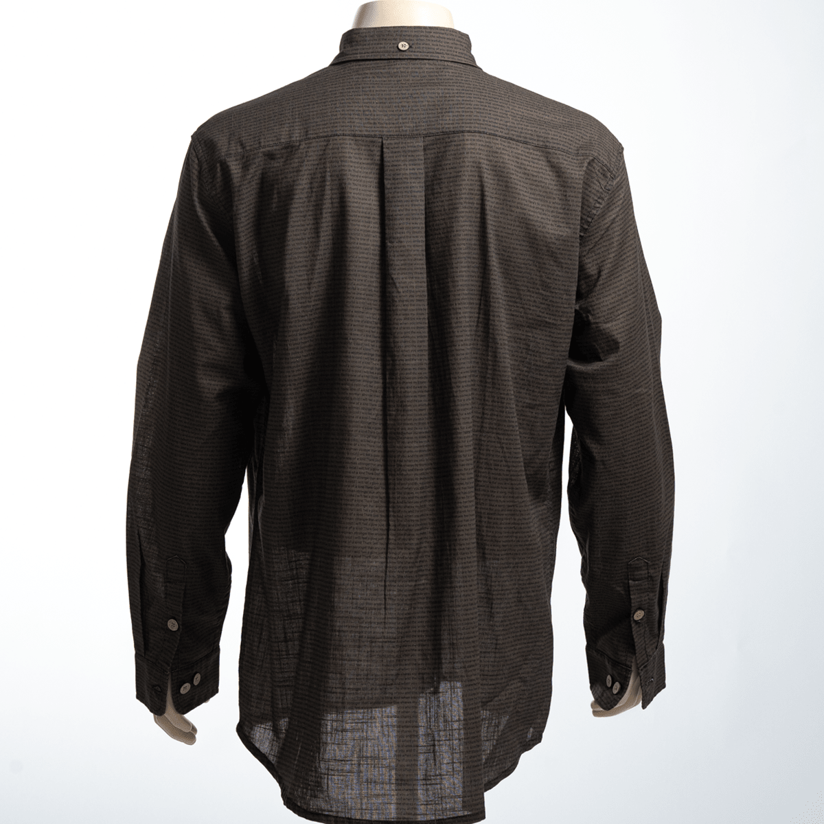 Men's Linen Textured Cotton Long Sleeve Pocket Shirt - TuneInk