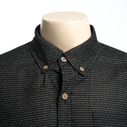 Men's Linen Textured Cotton Long Sleeve Pocket Shirt - TuneInk
