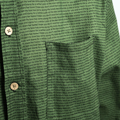 Men's Linen Textured Cotton Long Sleeve Pocket Shirt - TuneInk