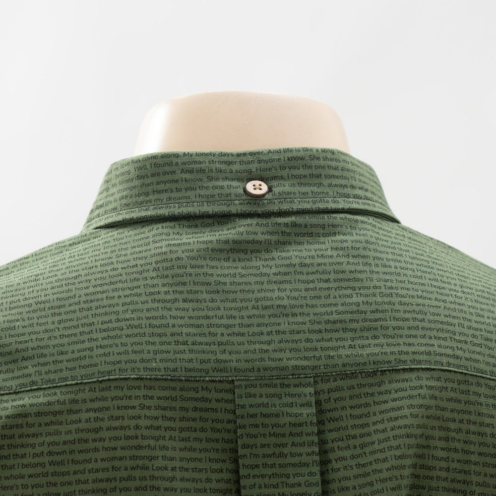 Men's Linen Textured Cotton Short Sleeve Shirt