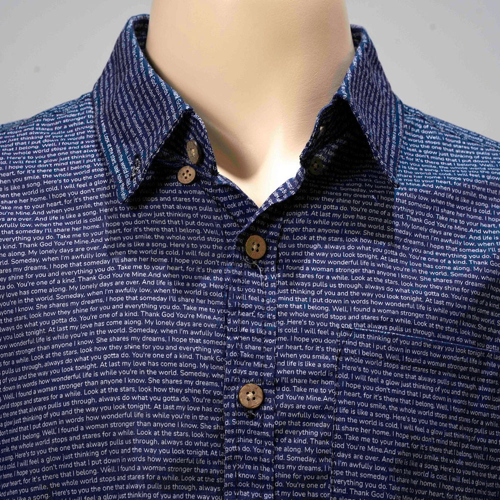 Men's Linen Textured Cotton Short Sleeve Shirt