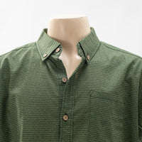 Men's Linen Textured Cotton Short Sleeve Shirt
