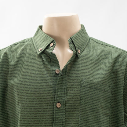 Men's Linen Textured Cotton Short Sleeve Shirt - TuneInk