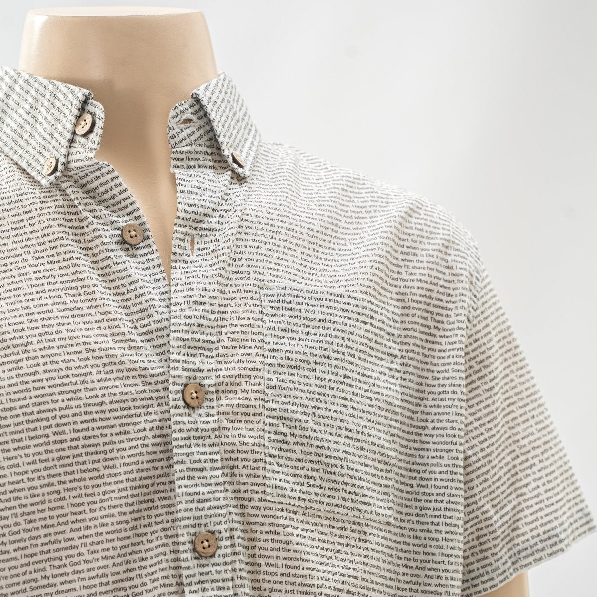 Men's Linen Textured Cotton Short Sleeve Shirt - TuneInk