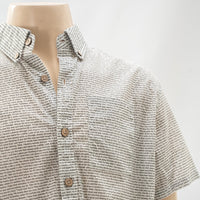 Men's Linen Textured Cotton Short Sleeve Shirt