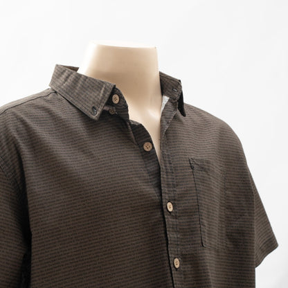 Men's Linen Textured Cotton Short Sleeve Shirt - TuneInk