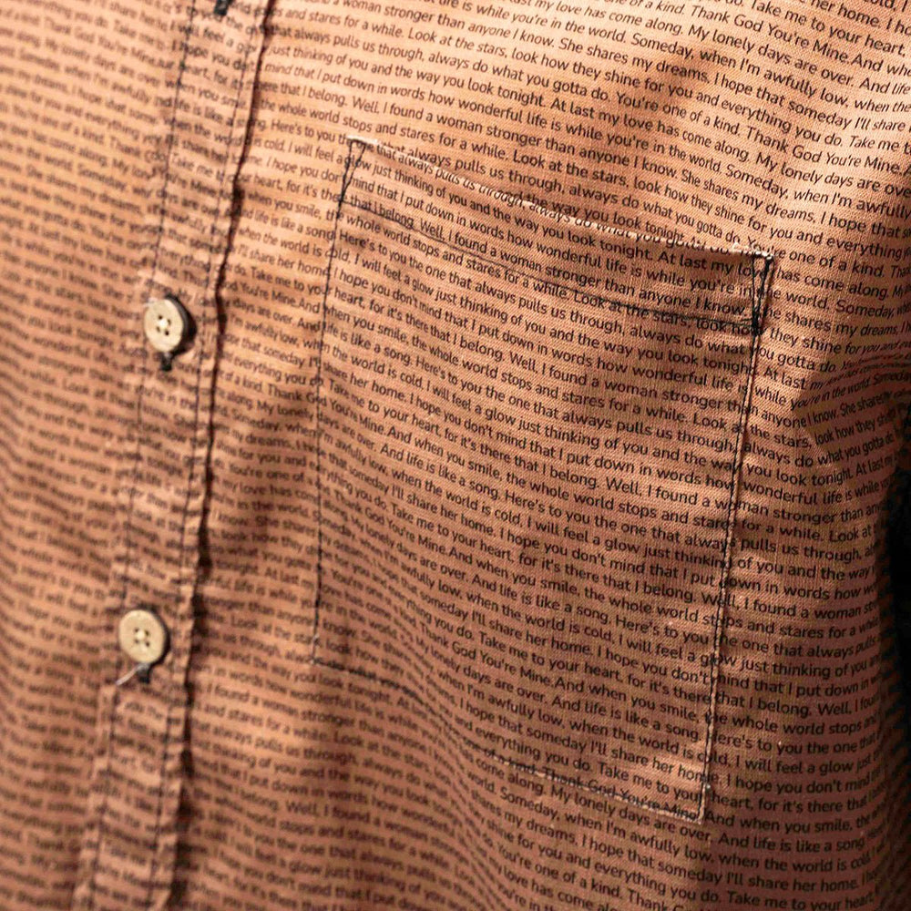 Men's Linen Textured Cotton Short Sleeve Shirt