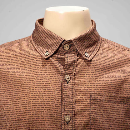 Men's Linen Textured Cotton Short Sleeve Shirt - TuneInk