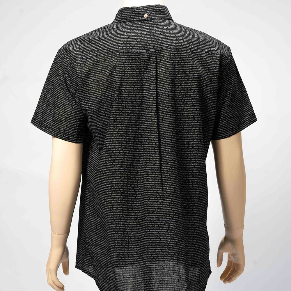 Men's Linen Textured Cotton Short Sleeve Shirt