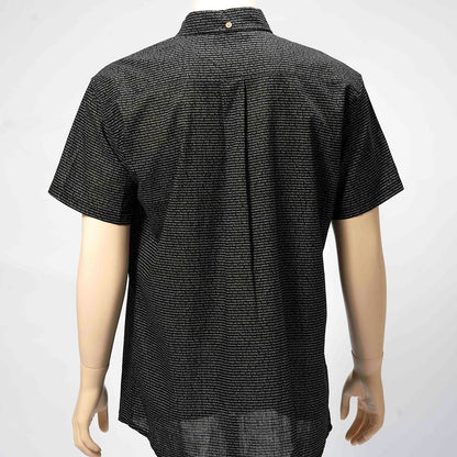 Men's Linen Textured Cotton Short Sleeve Shirt - TuneInk