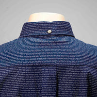 Men's Linen Textured Cotton Short Sleeve Shirt