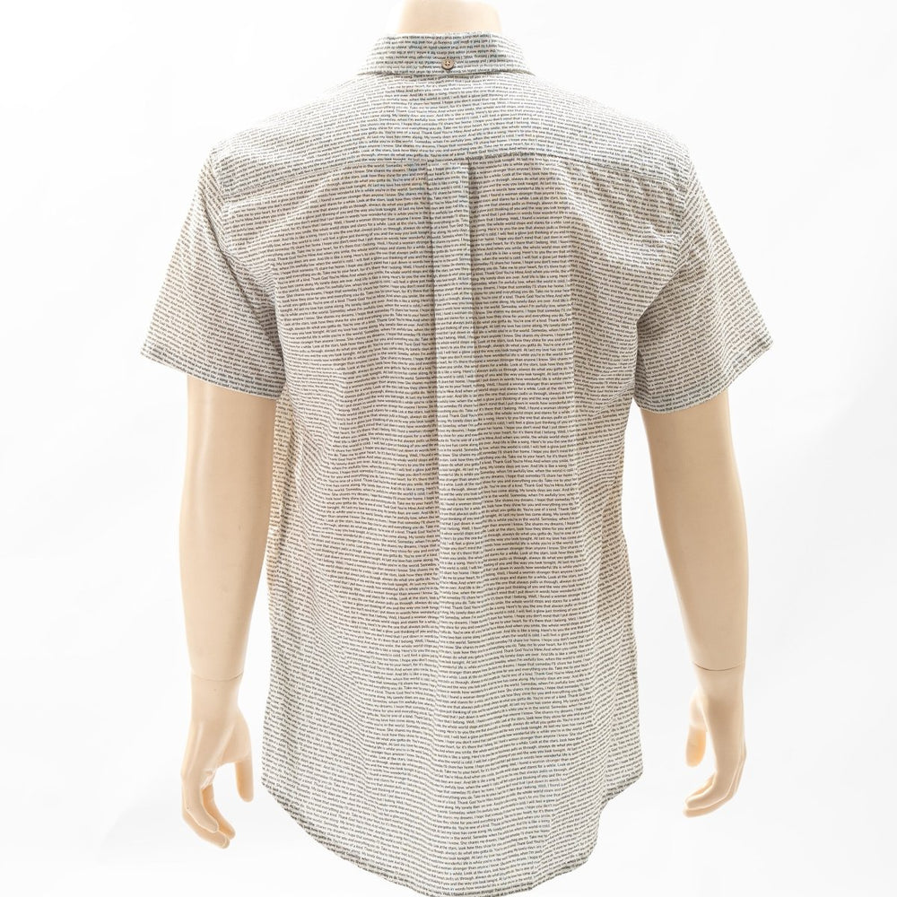 Men's Linen Textured Cotton Short Sleeve Shirt