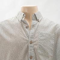 Men's Linen Textured Cotton Short Sleeve Shirt