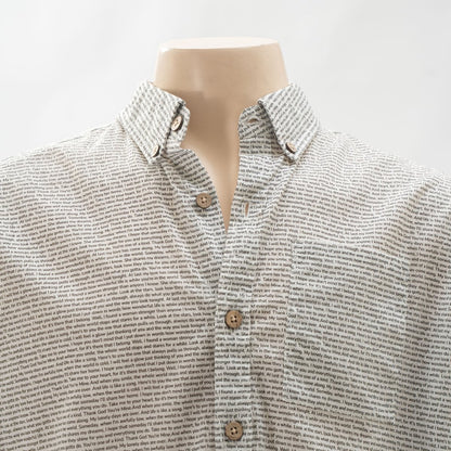 Men's Linen Textured Cotton Short Sleeve Shirt - TuneInk