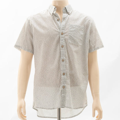 Men's Linen Textured Cotton Short Sleeve Shirt - TuneInk