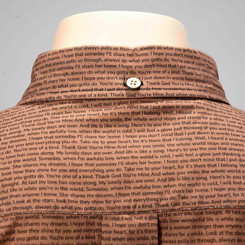 Men's Linen Textured Cotton Short Sleeve Shirt