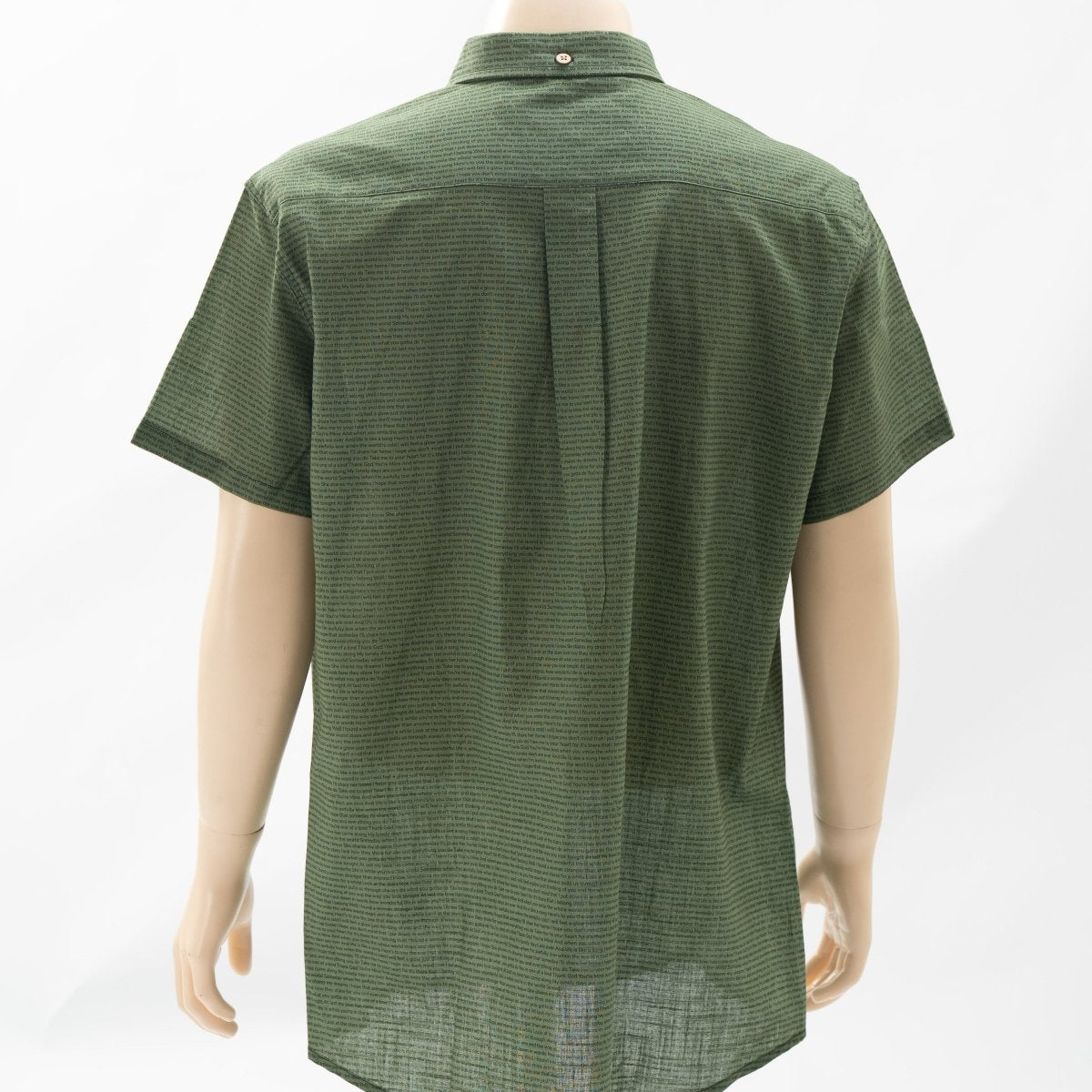 Men's Linen Textured Cotton Short Sleeve Shirt - TuneInk
