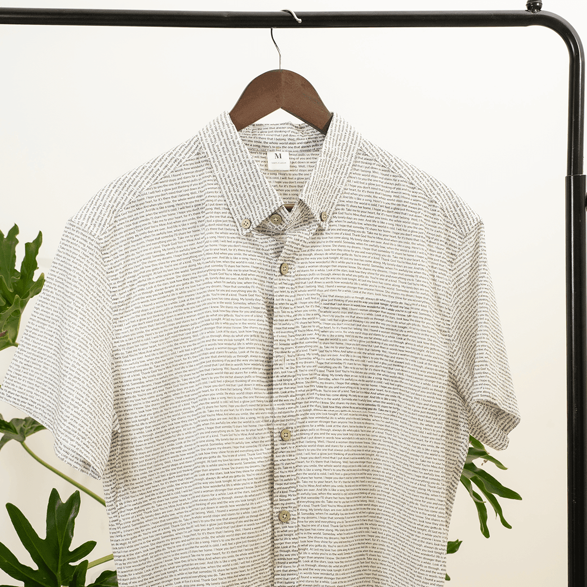 Men's Linen Textured Cotton Short Sleeve Shirt - TuneInk