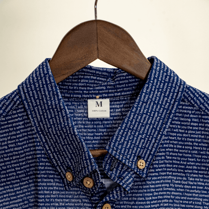 Men's Linen Textured Cotton Short Sleeve Shirt - TuneInk