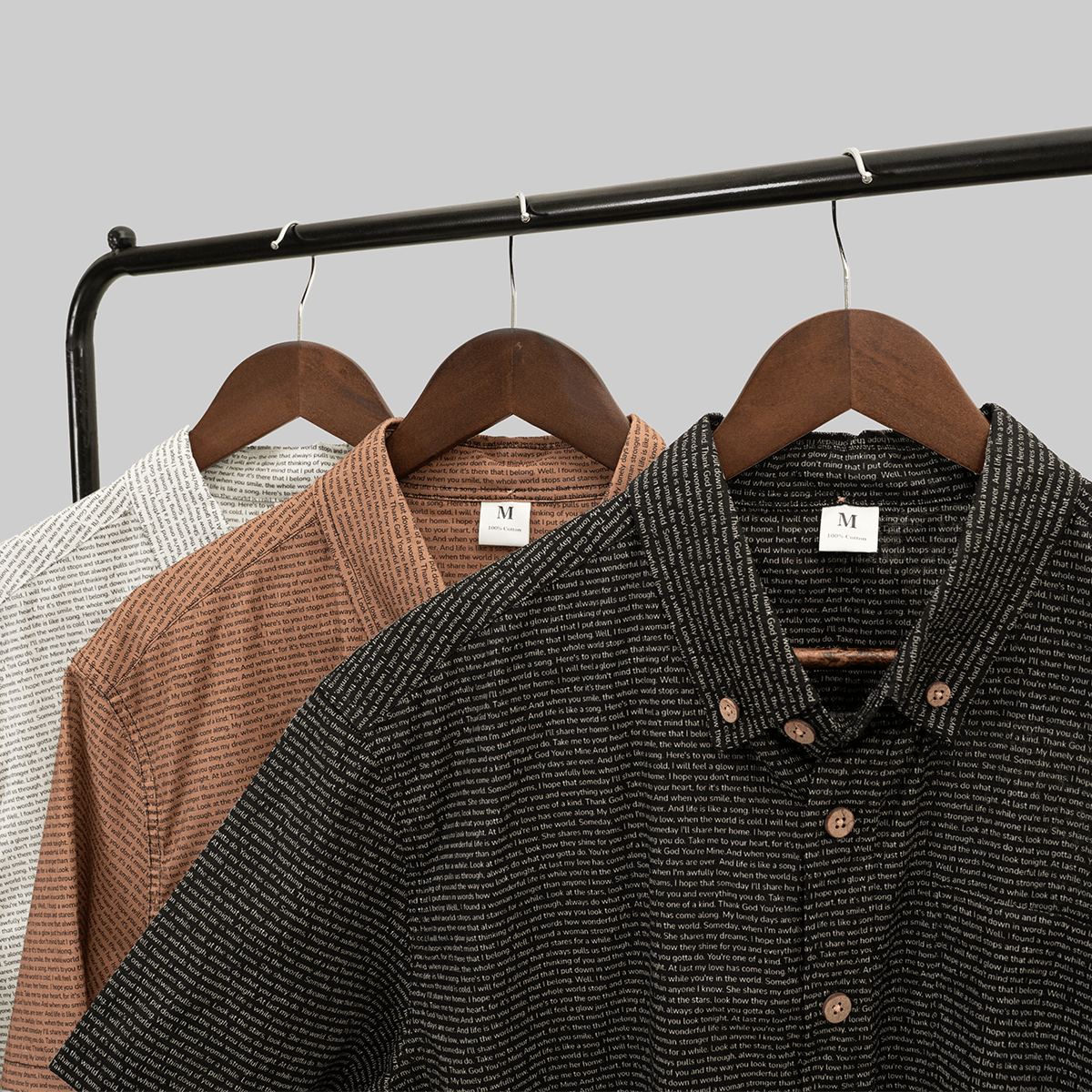 Men's Linen Textured Cotton Short Sleeve Shirt